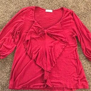 Luxe size medium 3/4 sleeve dress shirt.